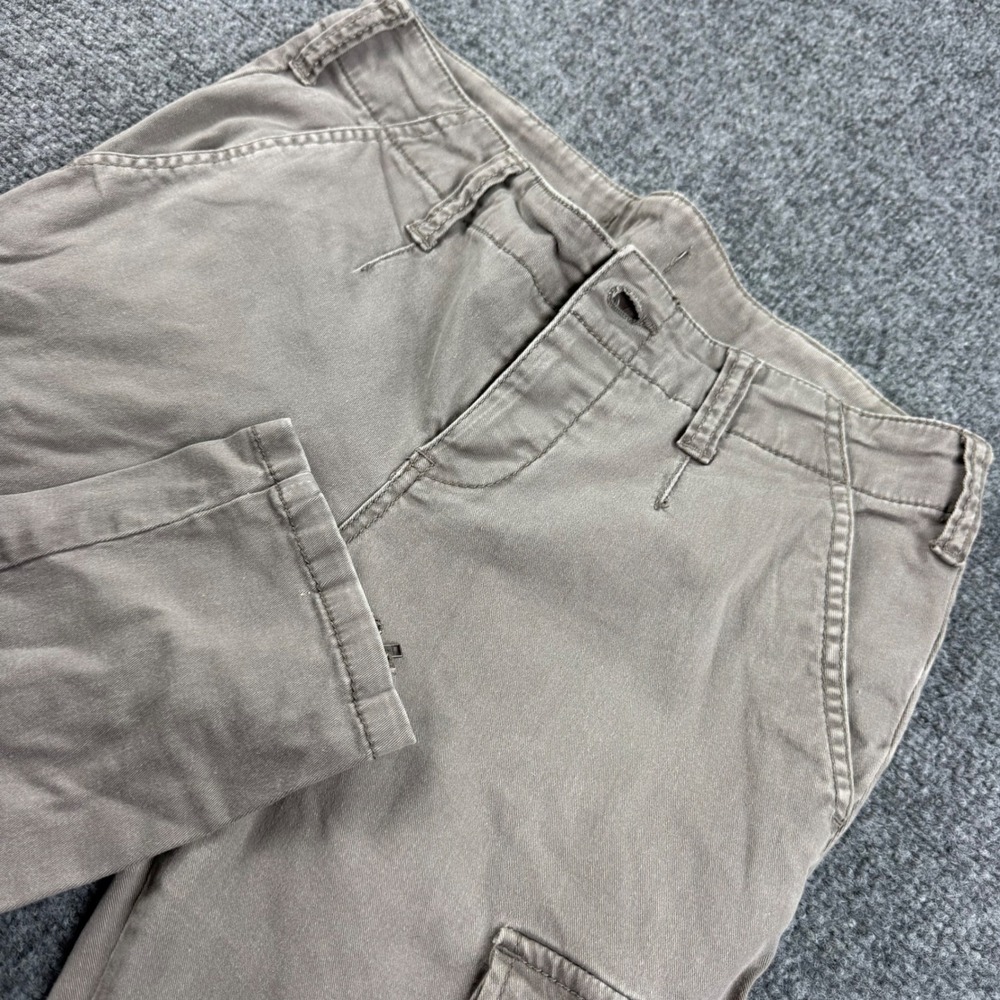 American Eagle Cargo Pants 29x27 Brown Zipper Ankle Utility Women